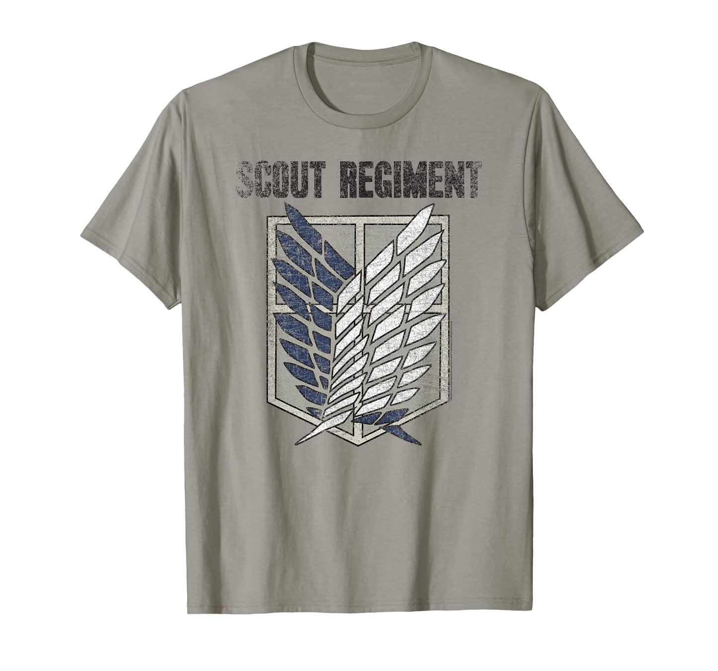 Ripple Junction Attack on Titan Distressed Survey Corps Emblem AOT Anime Unisex-Adults T-Shirt