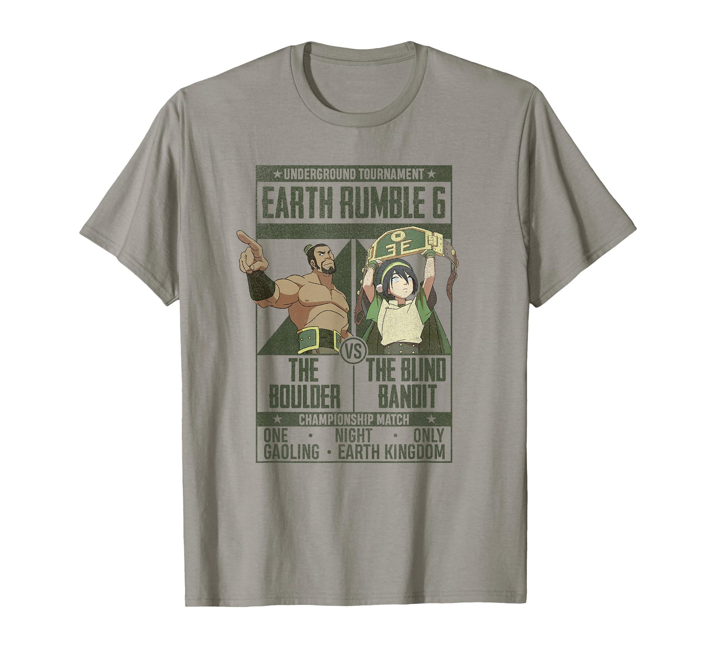 Avatar: The Last Airbender Boulder VS Blind Bandit Poster T-Shirt