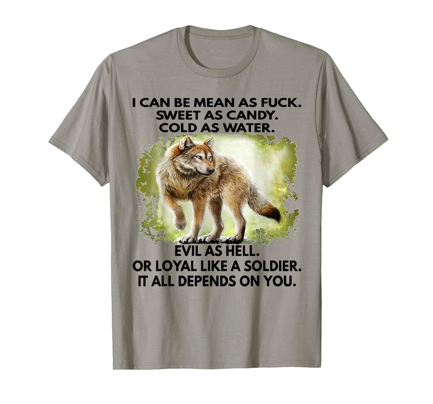 I Can Be Mean As Fuck Sweet As Candy Cold As Water Evil T-Shirt