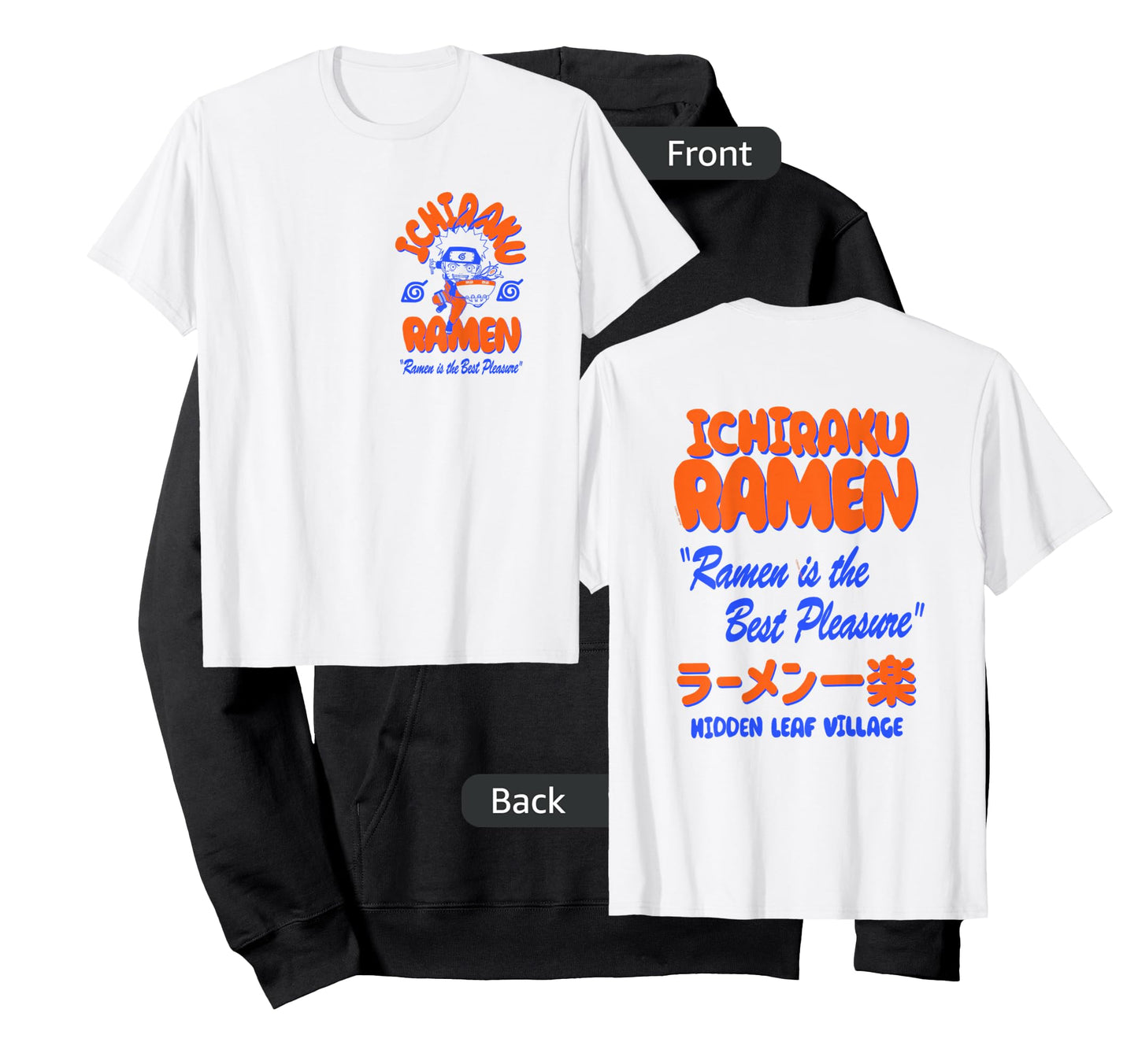 Naruto Shippuden Ichiraku Ramen Front Back Anime T-Shirt