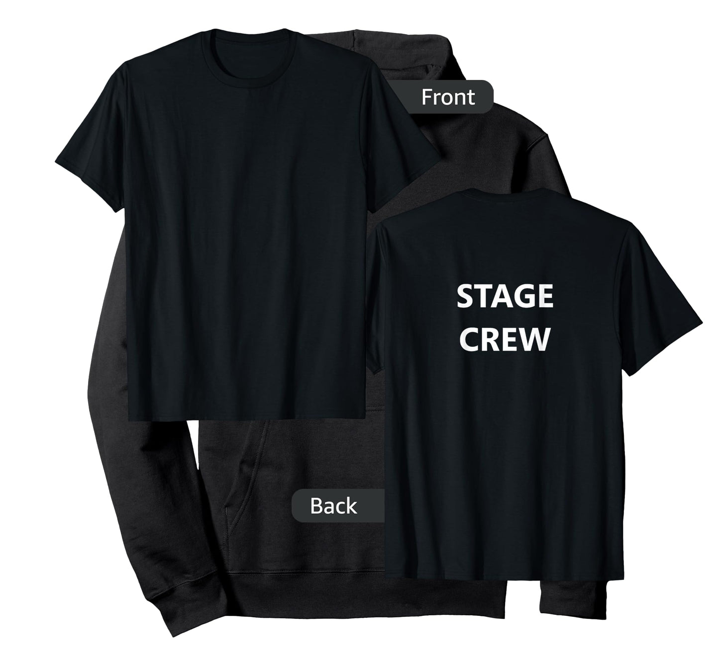 Stage Crew Movie Film Staff Job TV Show (BACK-PRINTED ONLY) T-Shirt