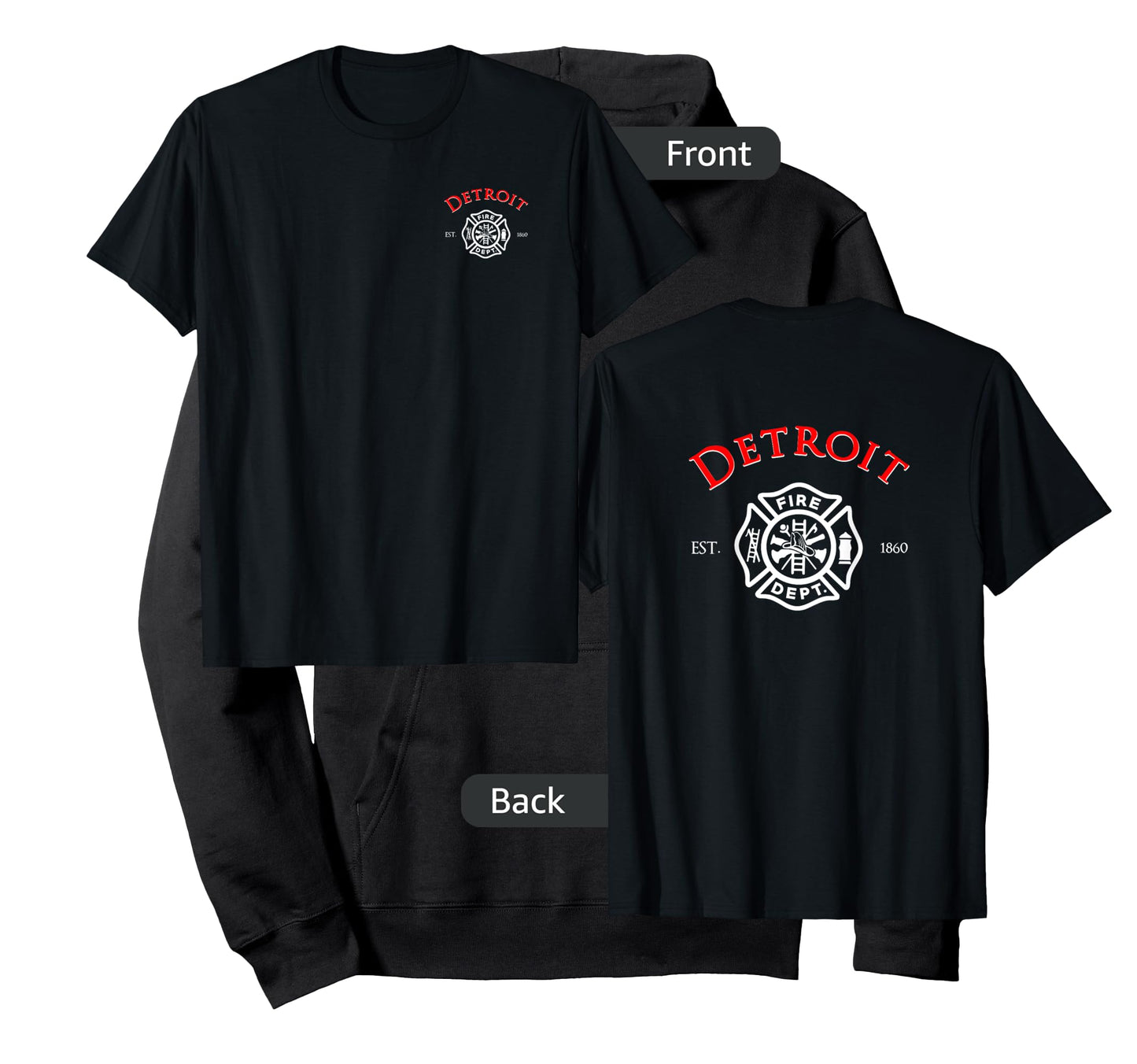 City of Detroit Fire Rescue Michigan Firefighter T-Shirt T-Shirt