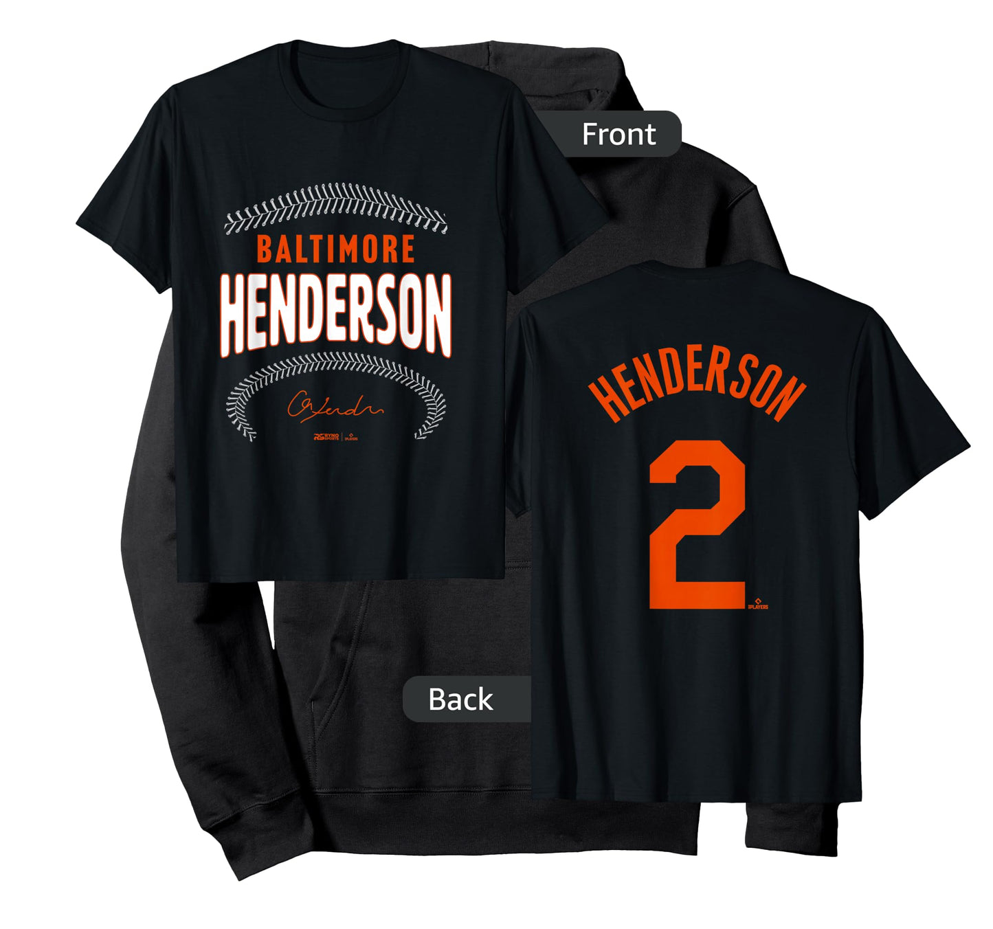 Gunnar Henderson Baltimore Name & Number (Front & Back) T-Shirt