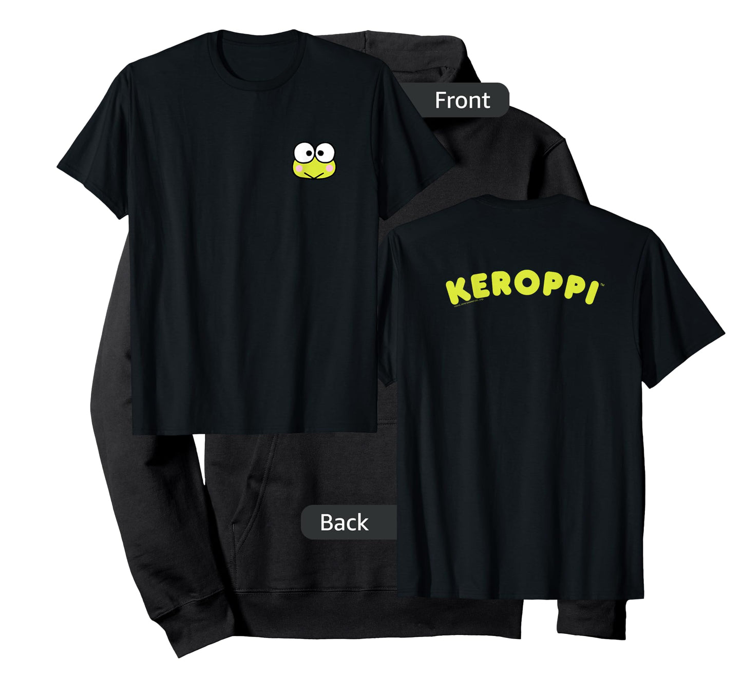 Keroppi Front and Back Logo Tee Shirt T-Shirt