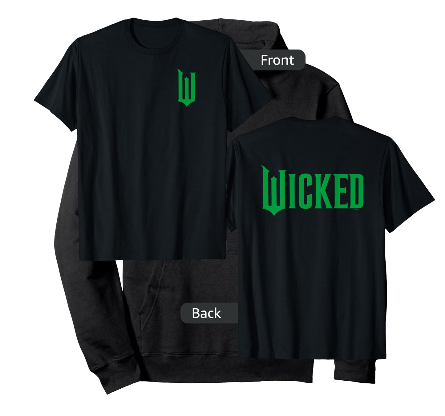 Wicked Logo Front & Back T-Shirt