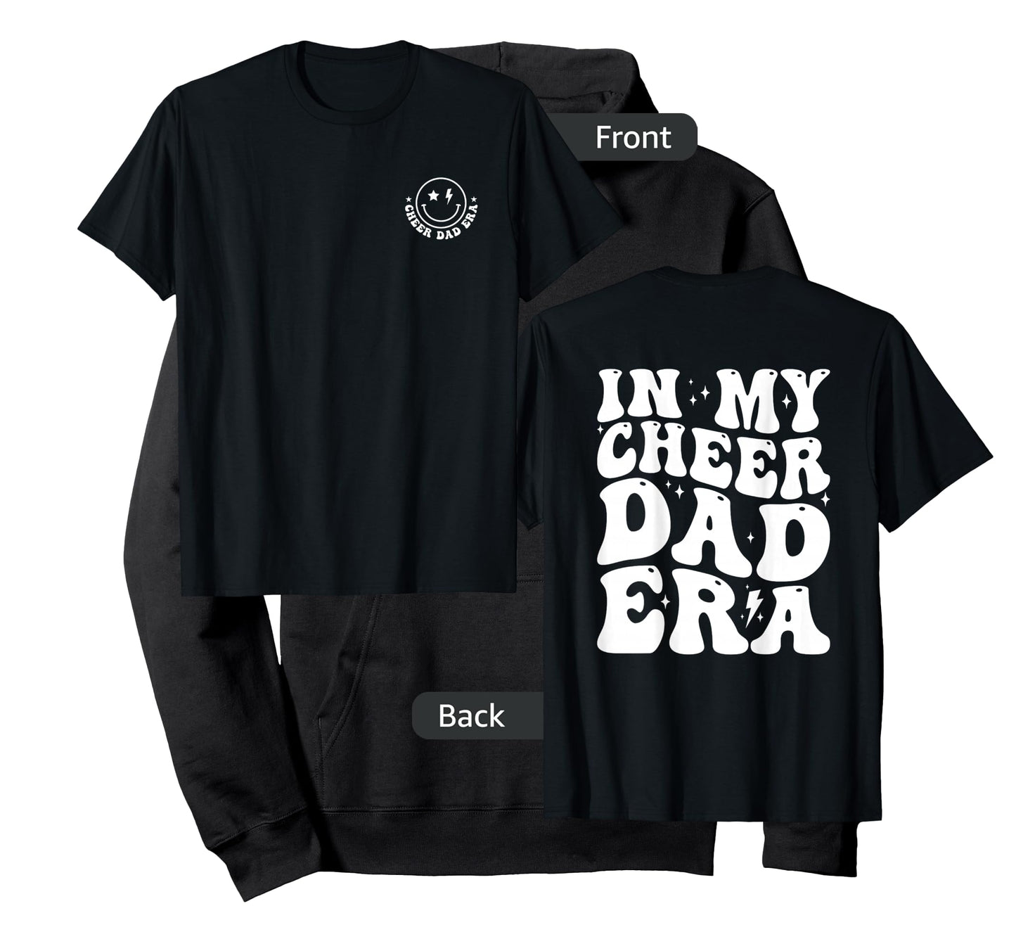 in My Cheer Dad Era Groovy (2 Sides) T-Shirt