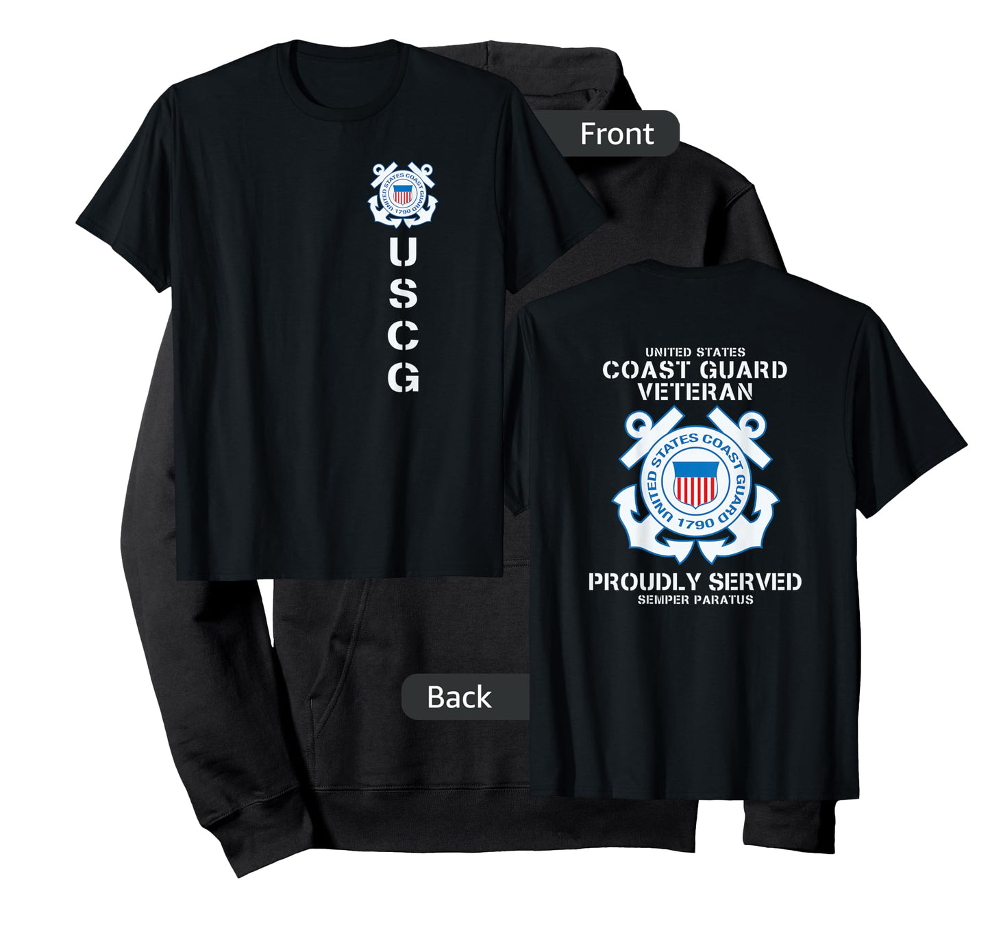 Coast Guard Veteran Proudly Served T-Shirt