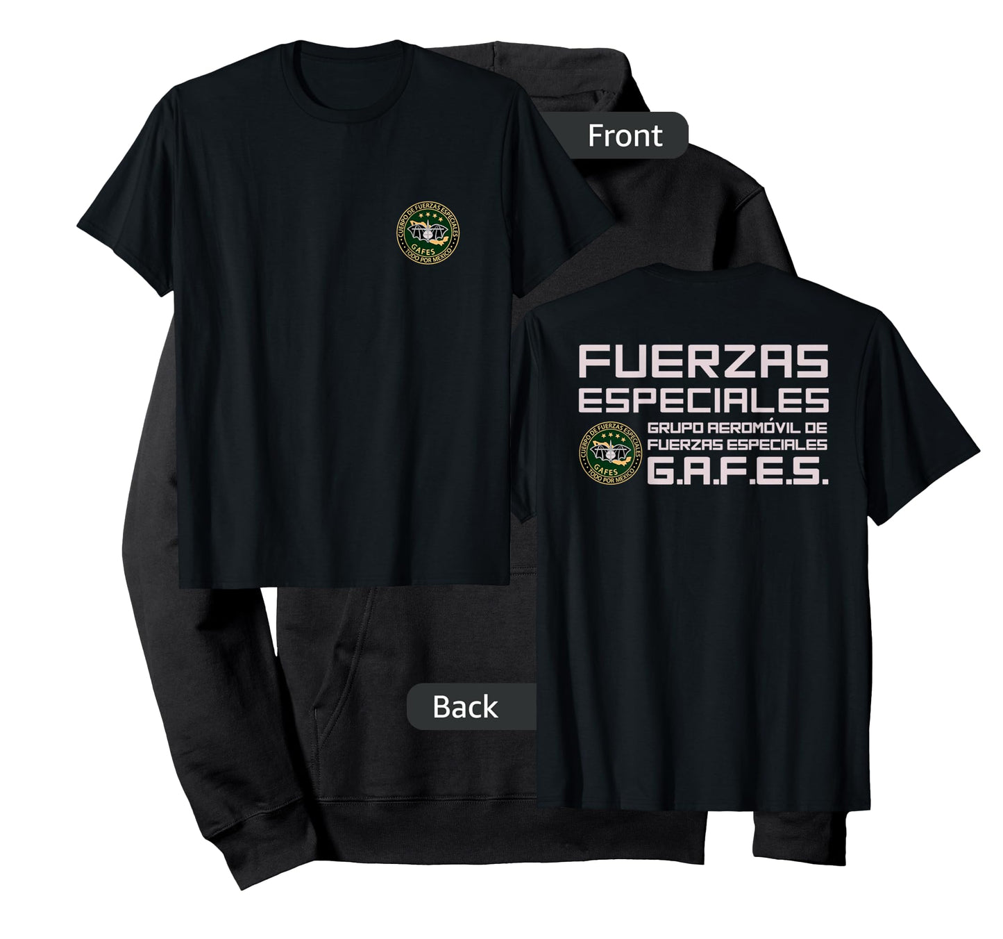 GAFE GAFES Mexico Fuerzas Especiales Mexican Special Force T-Shirt