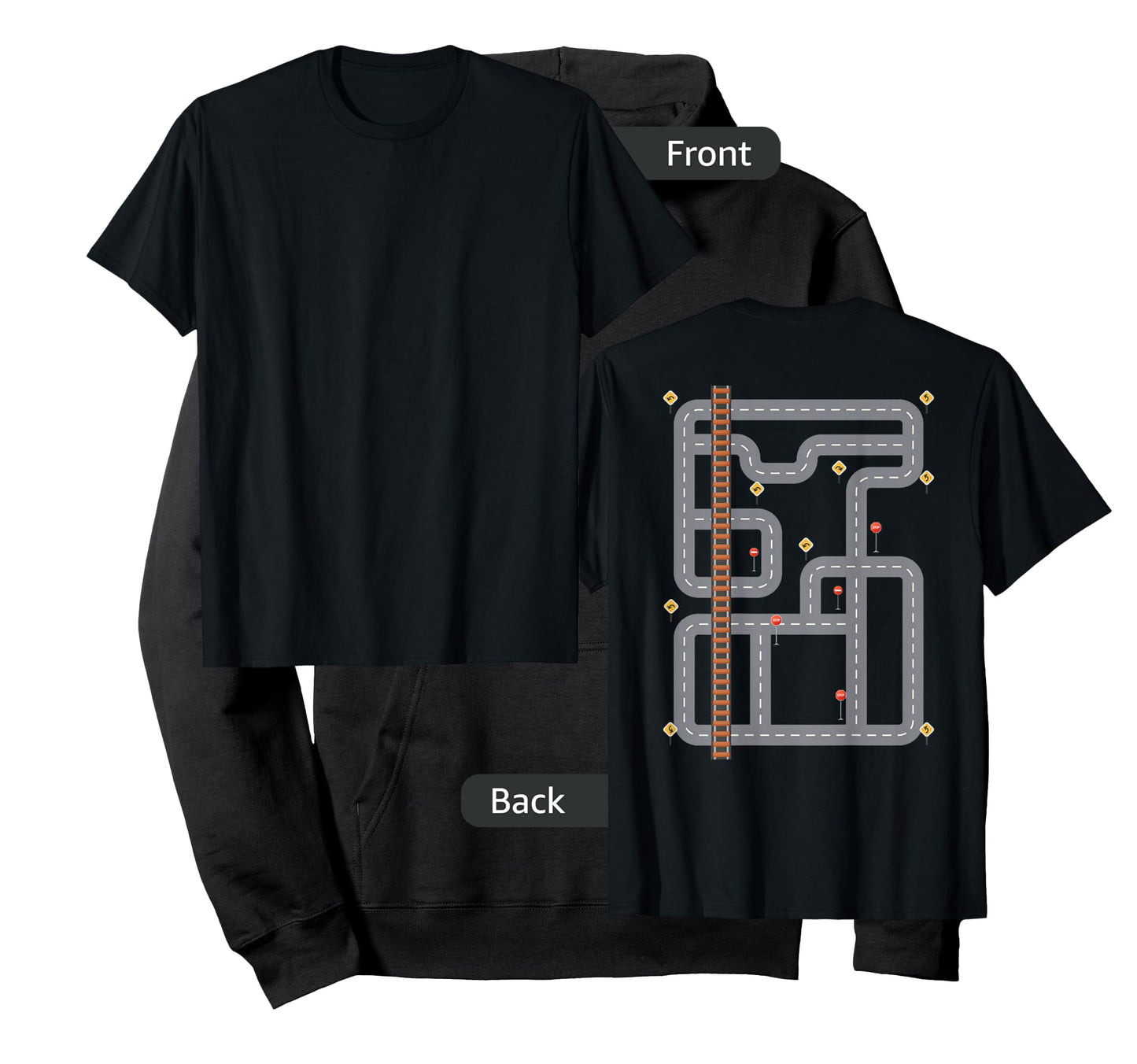 Cool Playmat Race Car Track On Back Dad race car Mat T-Shirt