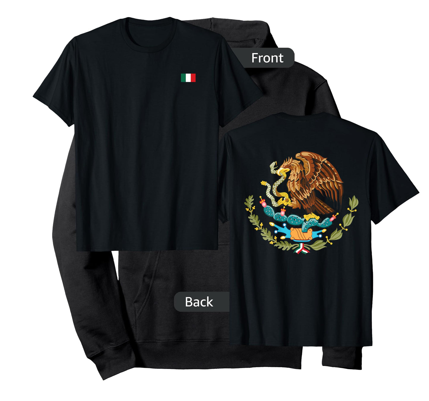 Mexico Flag Mexican Pride Flag of Mexico Coat of Arms Nation T-Shirt