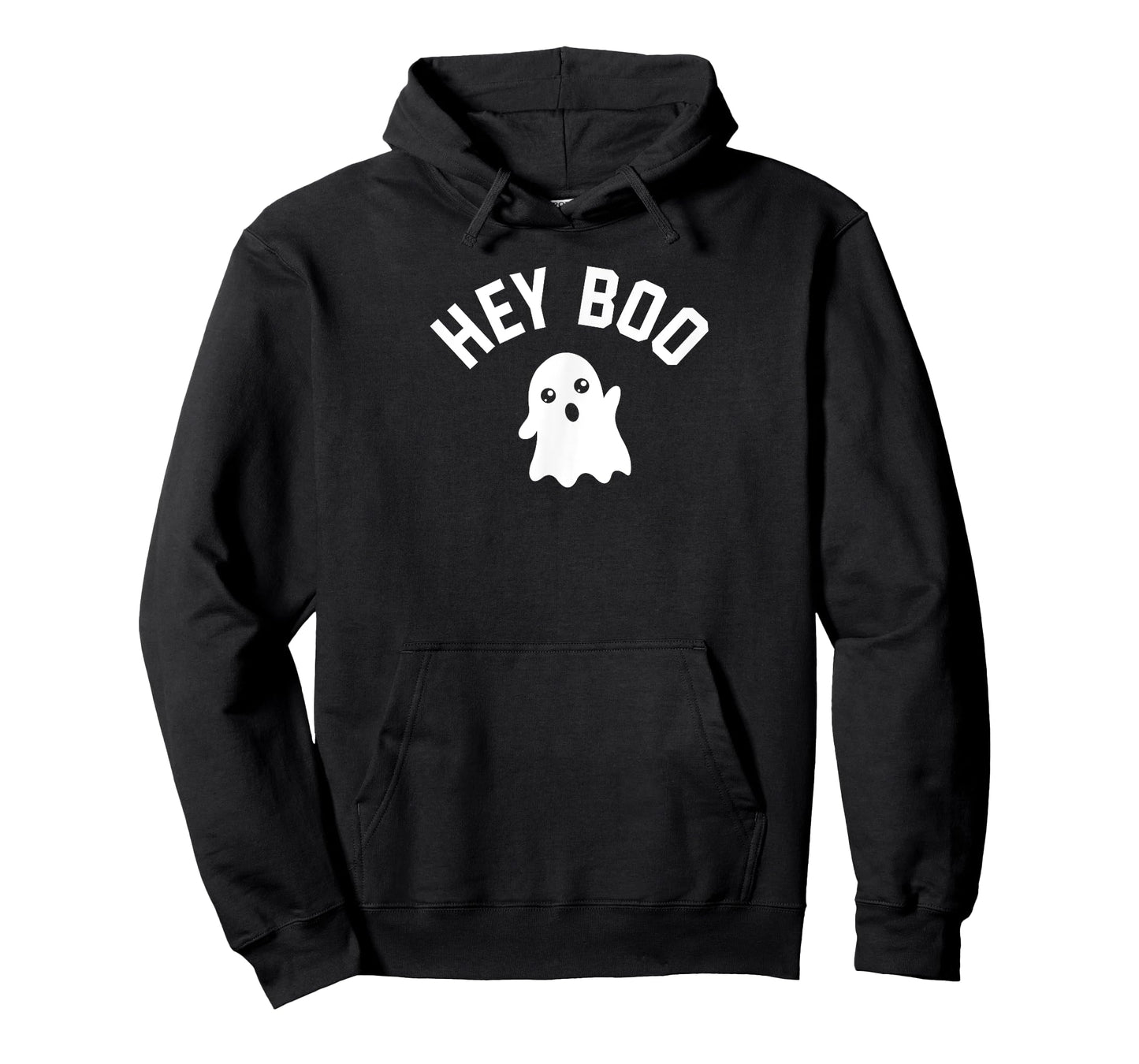 HEY BOO With Cute Ghost Illustration T-Shirt
