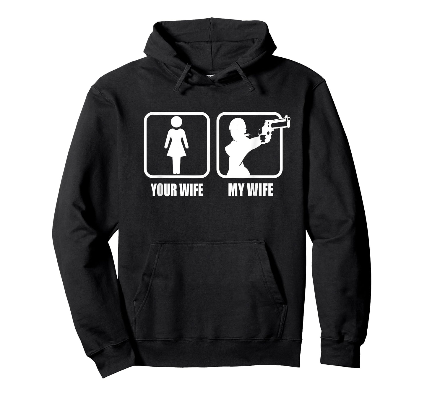 Your Wife - My Wife Pistol / Guns - Valentines Day Gun Men's T-Shirt