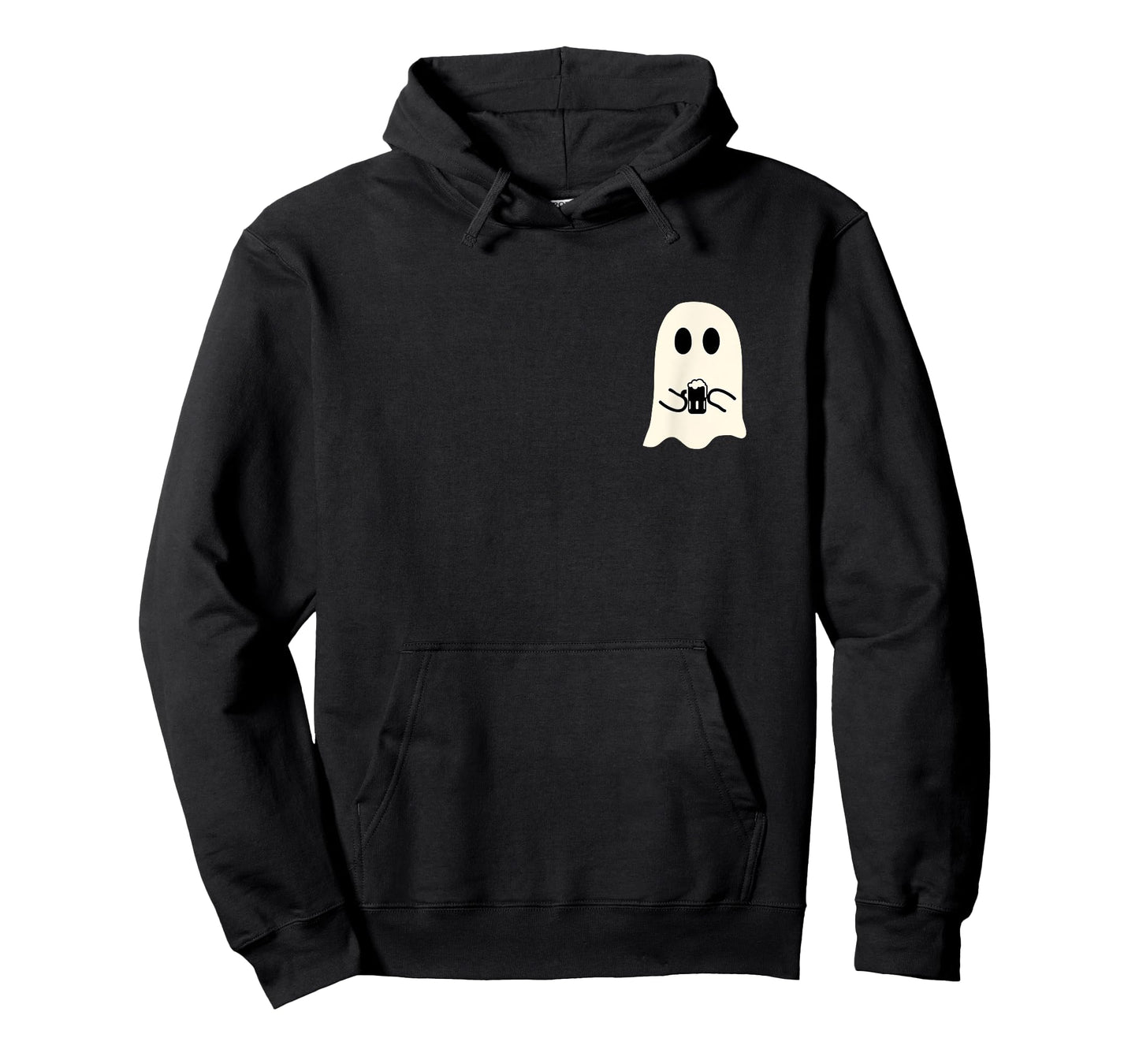 Cute Little Ghost Beer Glass Halloween T-Shirt