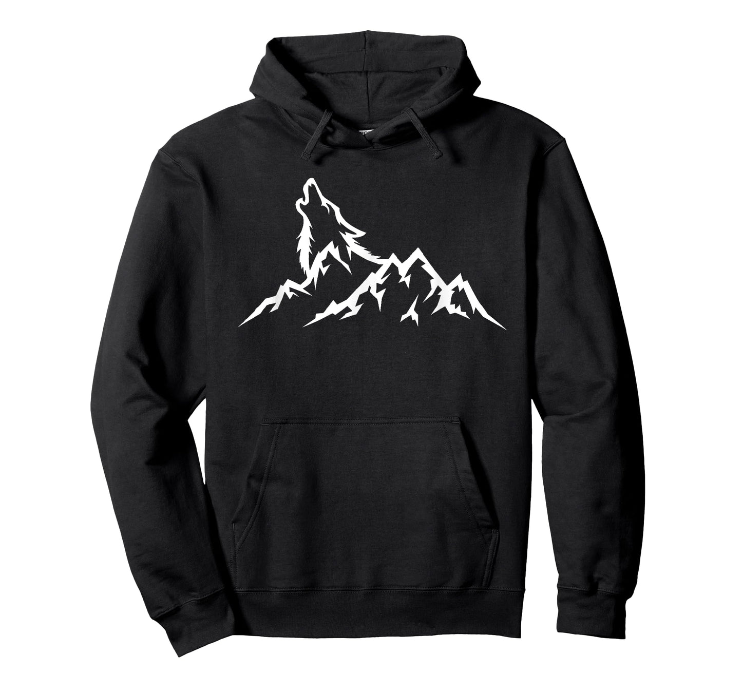 Wolf Mountain T-Shirt - Retro Wildlife Howling Wolf Nature T-Shirt