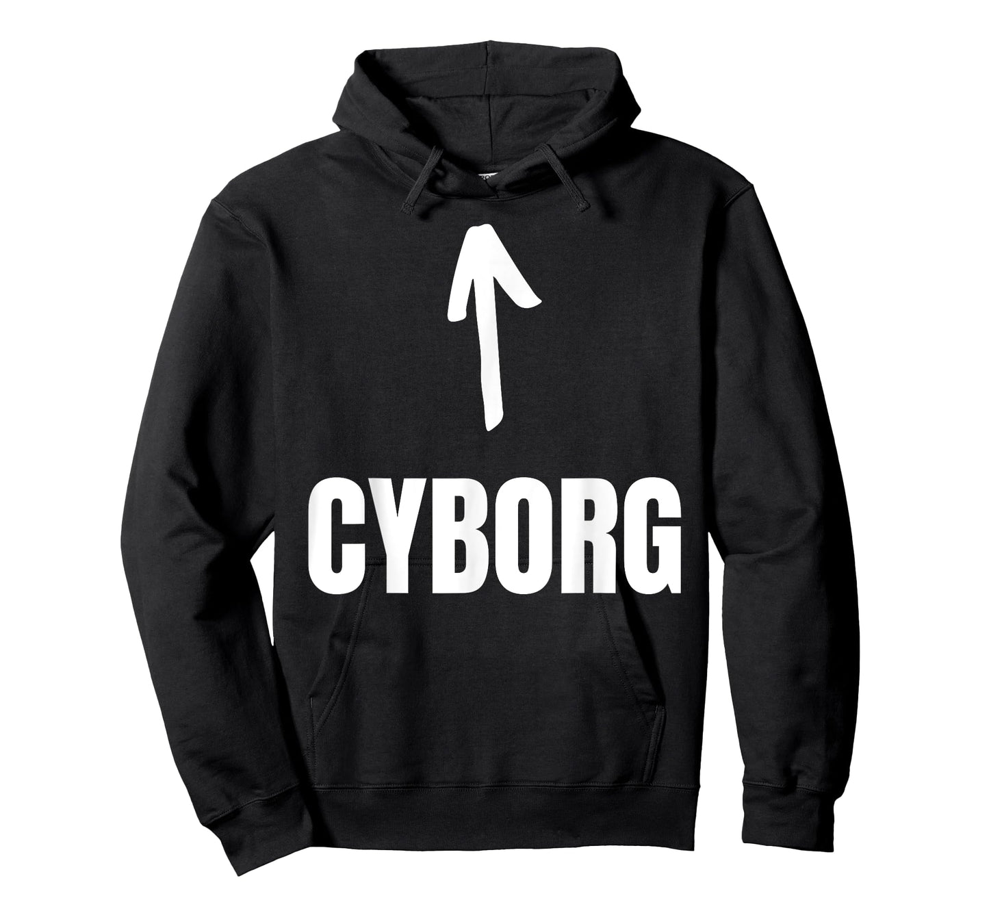 Halloween Cyborg T-Shirt - Unisex-Adults, Kids - Black - Short Sleeve - Crew Neck - Small - Funny Cyborg Design