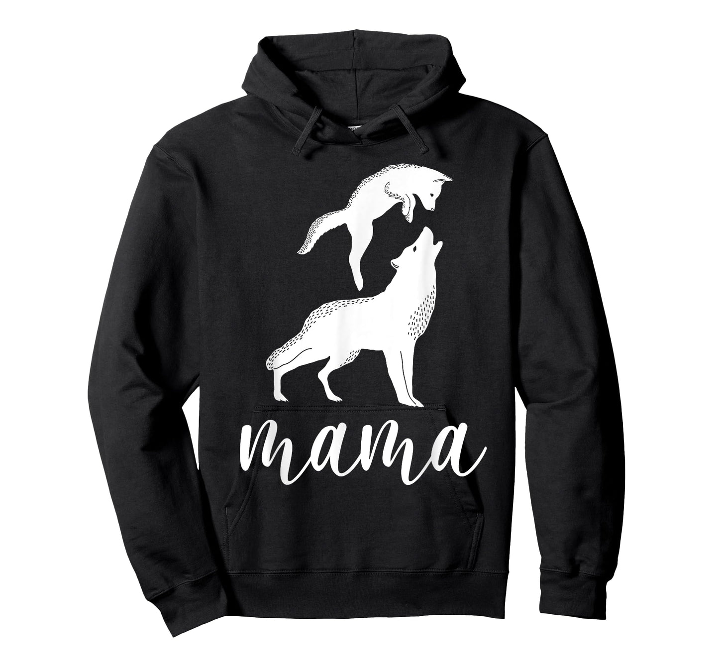 Mama Wolf & Baby Wolf Love Mom and Kids - Mothers Day T-Shirt