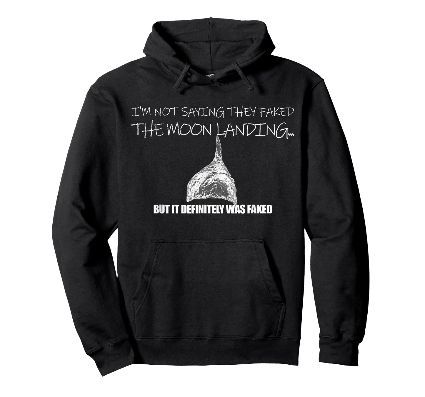Fake Moon Landing Conspiracy Theory Tin Foil Hat T-Shirt