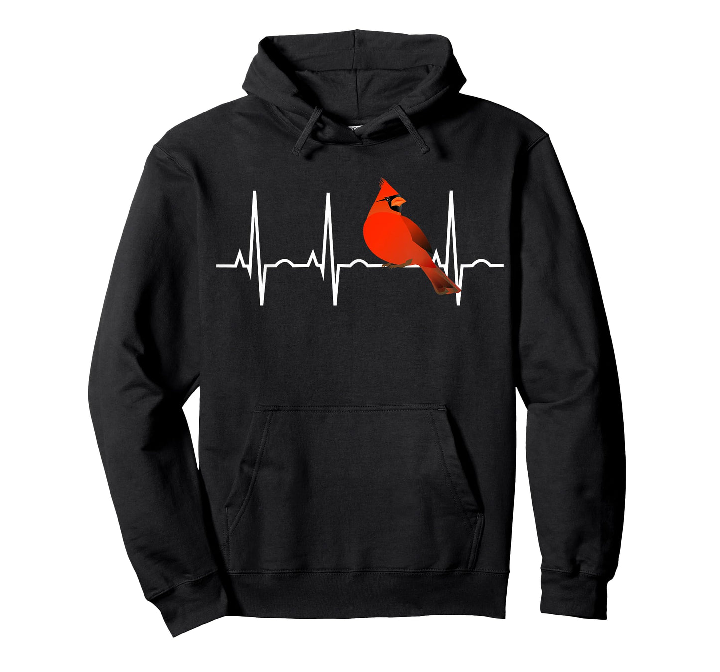 Northern Cardinal Shirt - Cardinal Heartbeat Birder T-Shirt T-Shirt