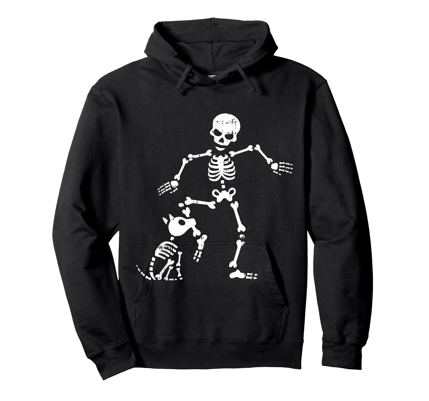 Skeleton And Dog Halloween Costume Funny Skull Men Women T-Shirt