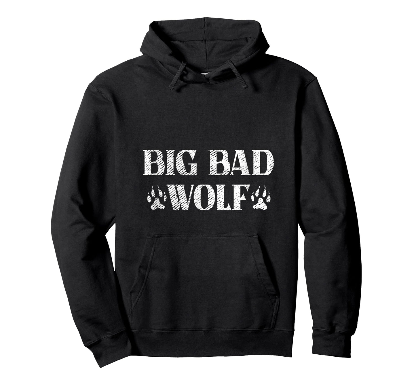 BIG and bad Wolf Paw Print Funny T-Shirt