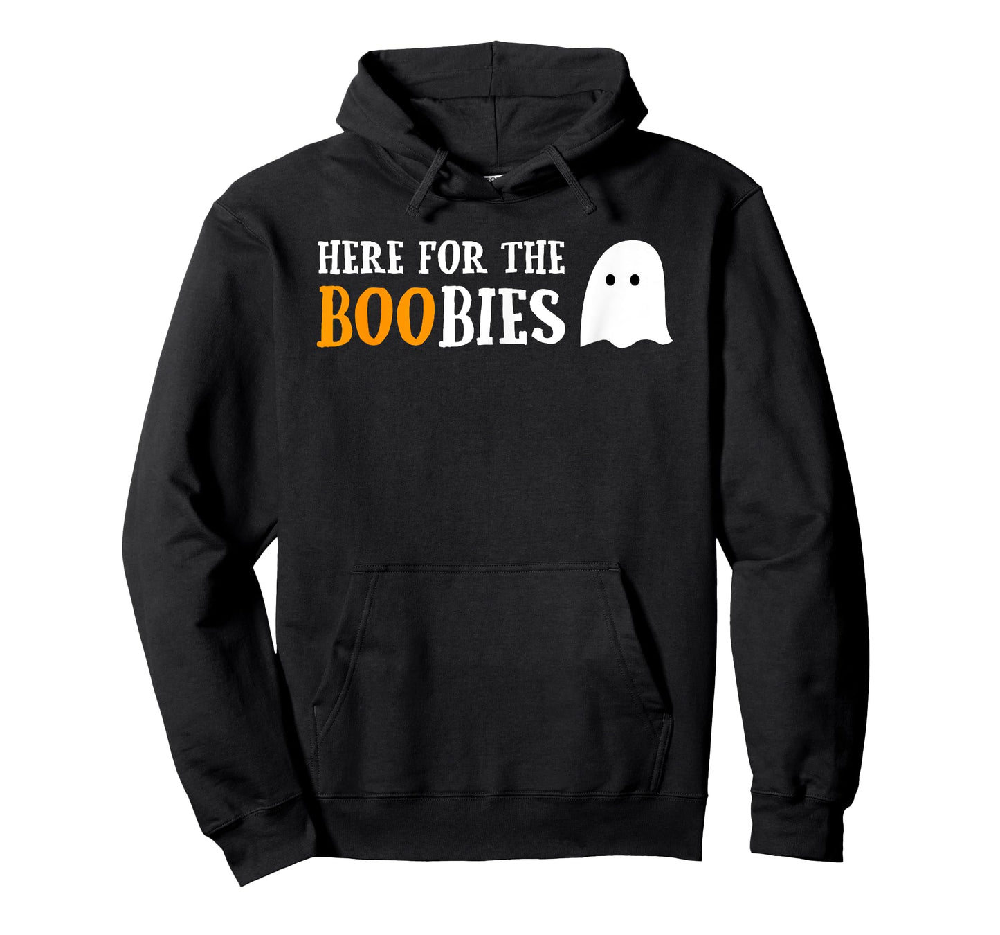 Here For The Boobies Funny Boo Ghost Pun Halloween T-shirt T-Shirt