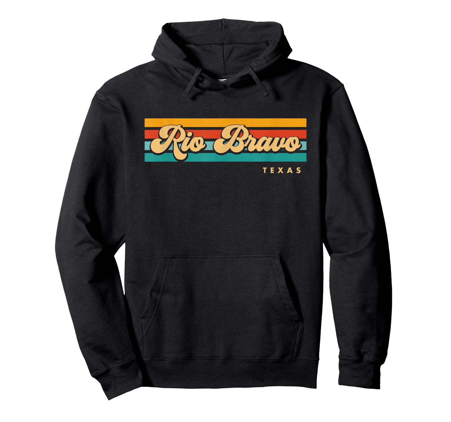 Vintage Sunset Stripes Rio Bravo, Texas T-Shirt