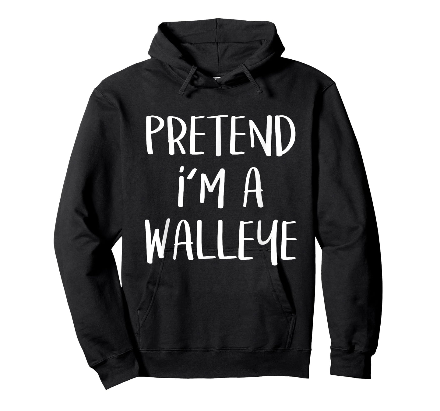Pretend I'm A Walleye Costume Funny Fish Halloween Party T-Shirt