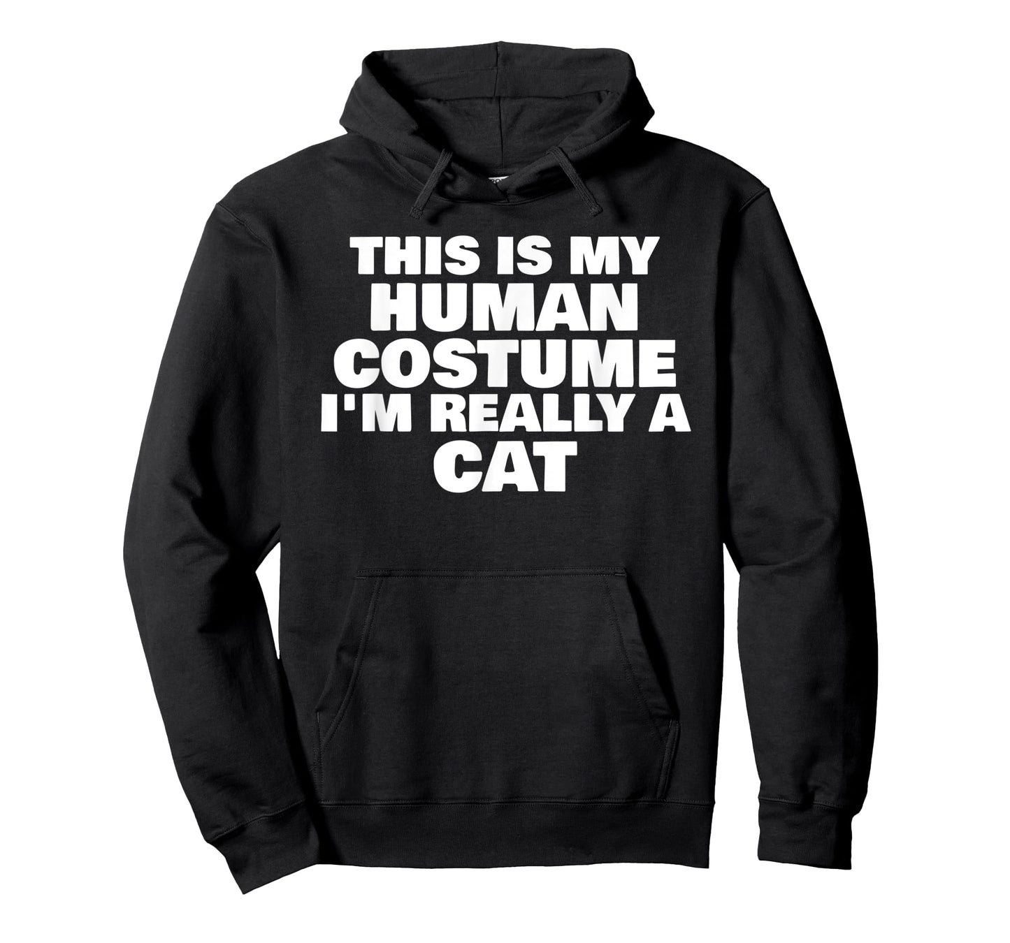 This Is My Human Costume I'm Really A Cat Halloween Humor T-Shirt