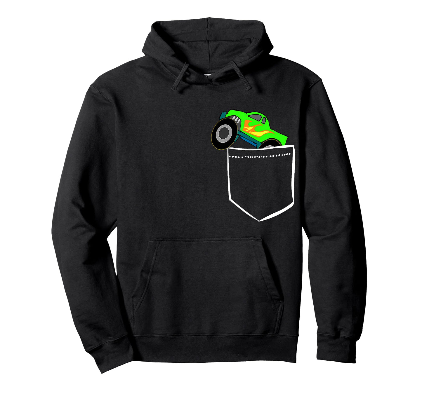 Monsters Truck Pocket Racing Big Cars T-Shirts Gifts T-Shirt