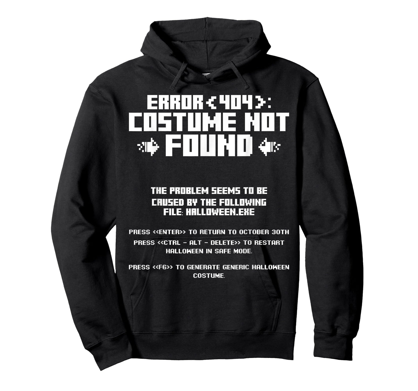 Error 404 Costume Not Found Computer Geek Nerd Coder Tech T-Shirt