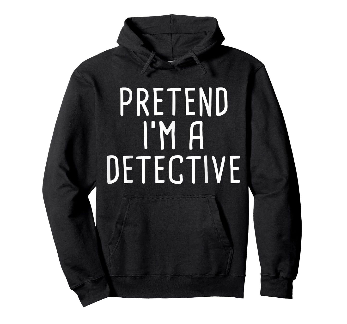 Pretend I'm A Detective Funny Lazy Halloween Costume T-Shirt