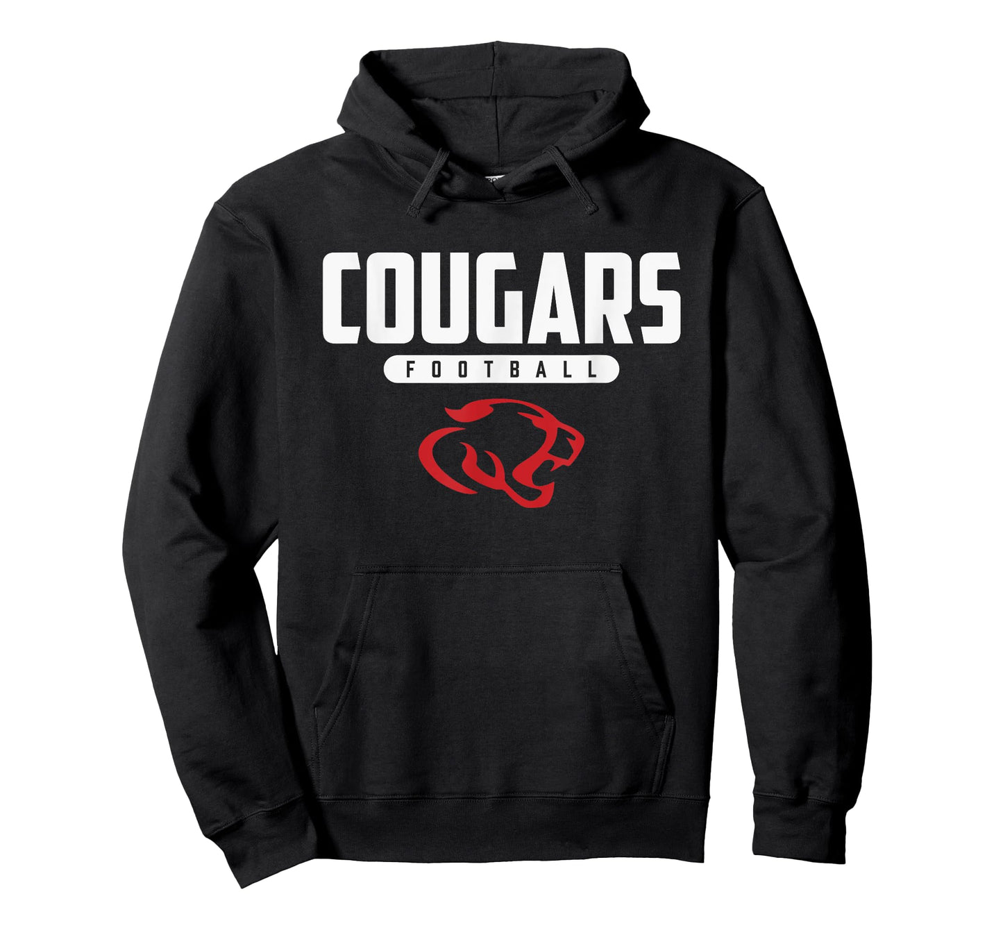 Crosby Cougars Logo Football HS T-Shirt