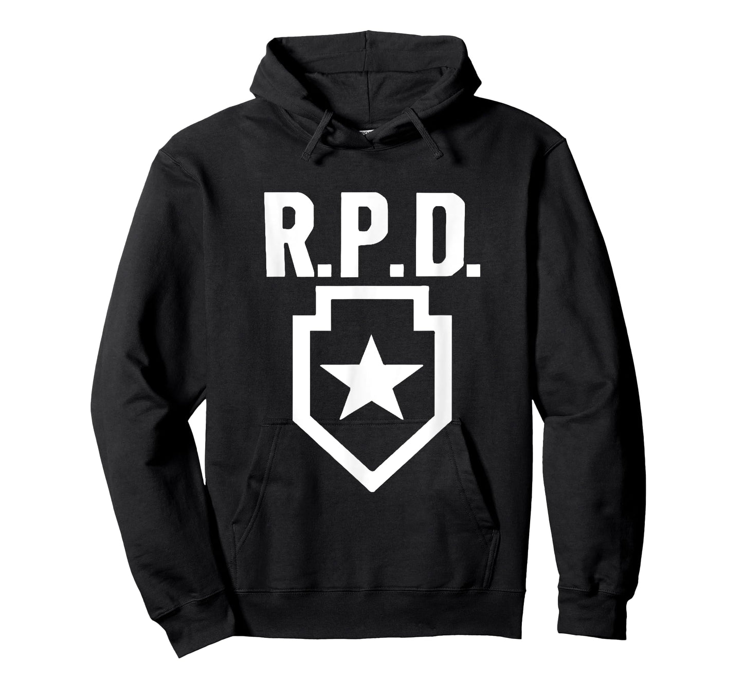 Classic Videogame T-Shirts Racoon City RPD Logo T-Shirt, Small, Black