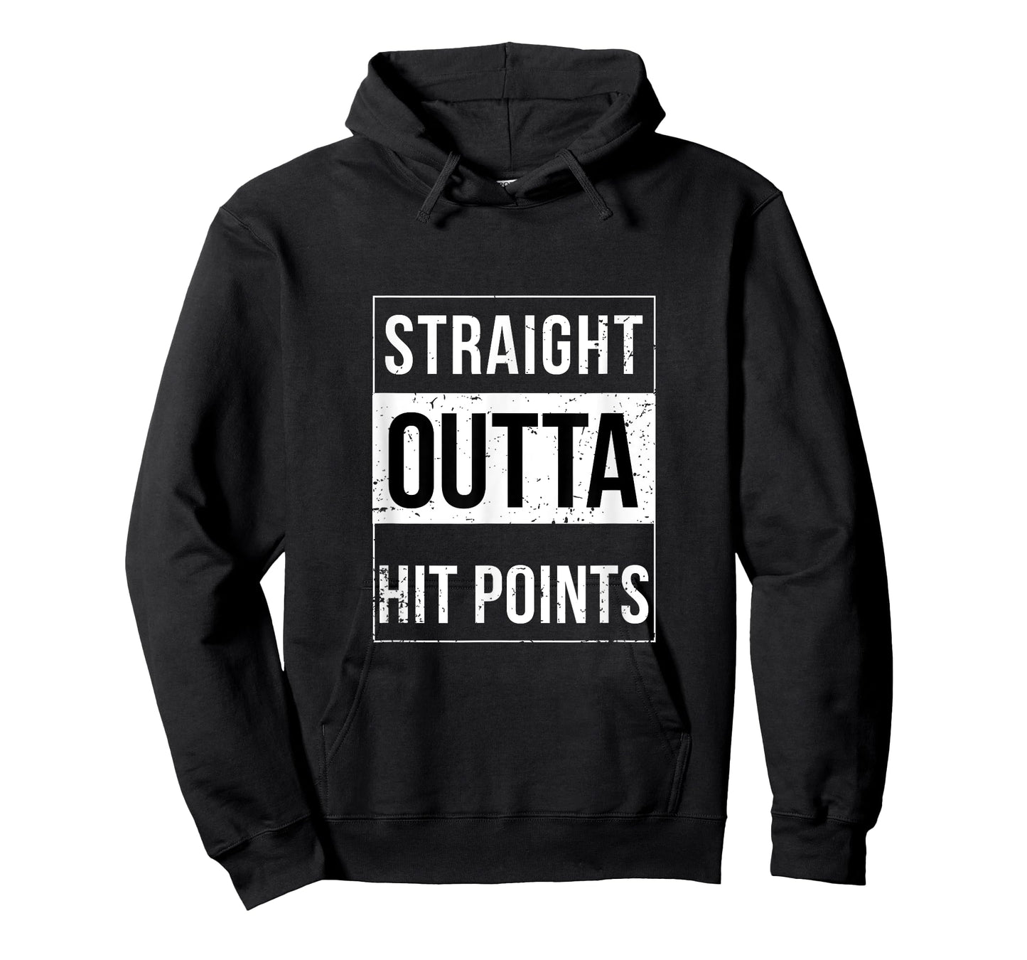 Straight Outta Hit Points DnD Funny Trend T-Shirt