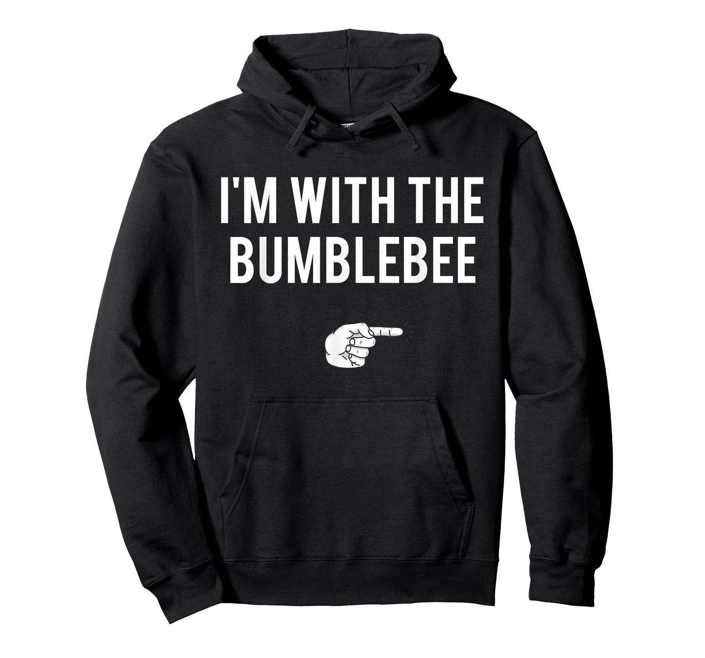 I'm With Bumblebee Halloween Costume Party Matching Couples T-Shirt