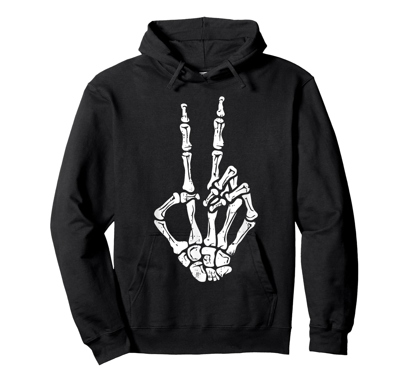 Skeleton Hand Peace Sign Halloween Costume Bones T-Shirt