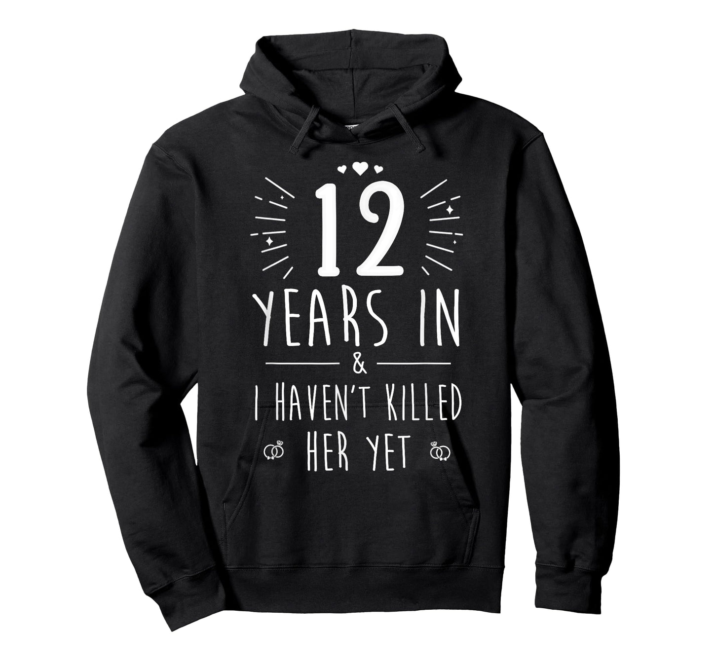 12th Wedding Anniversary for Him & Husband 12 Years Marriage T-Shirt
