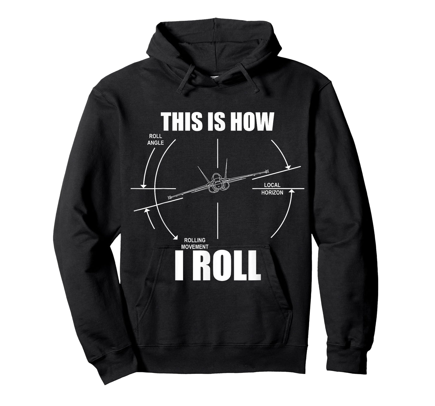 This Is How I Roll F18 Hornet Roll Gauge Indicator Aviator T-Shirt