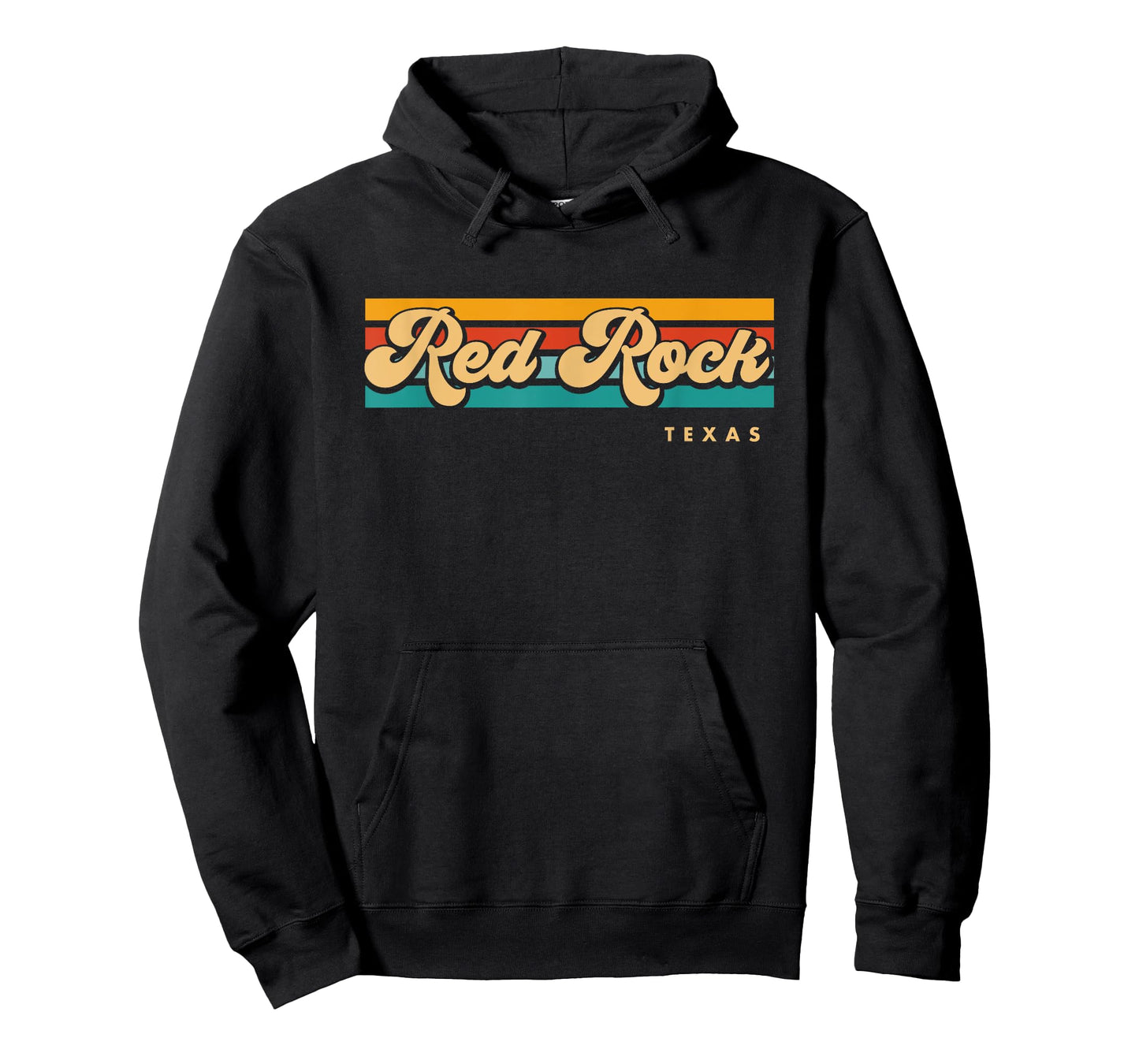 Vintage Sunset Stripes Red Rock, Texas T-Shirt