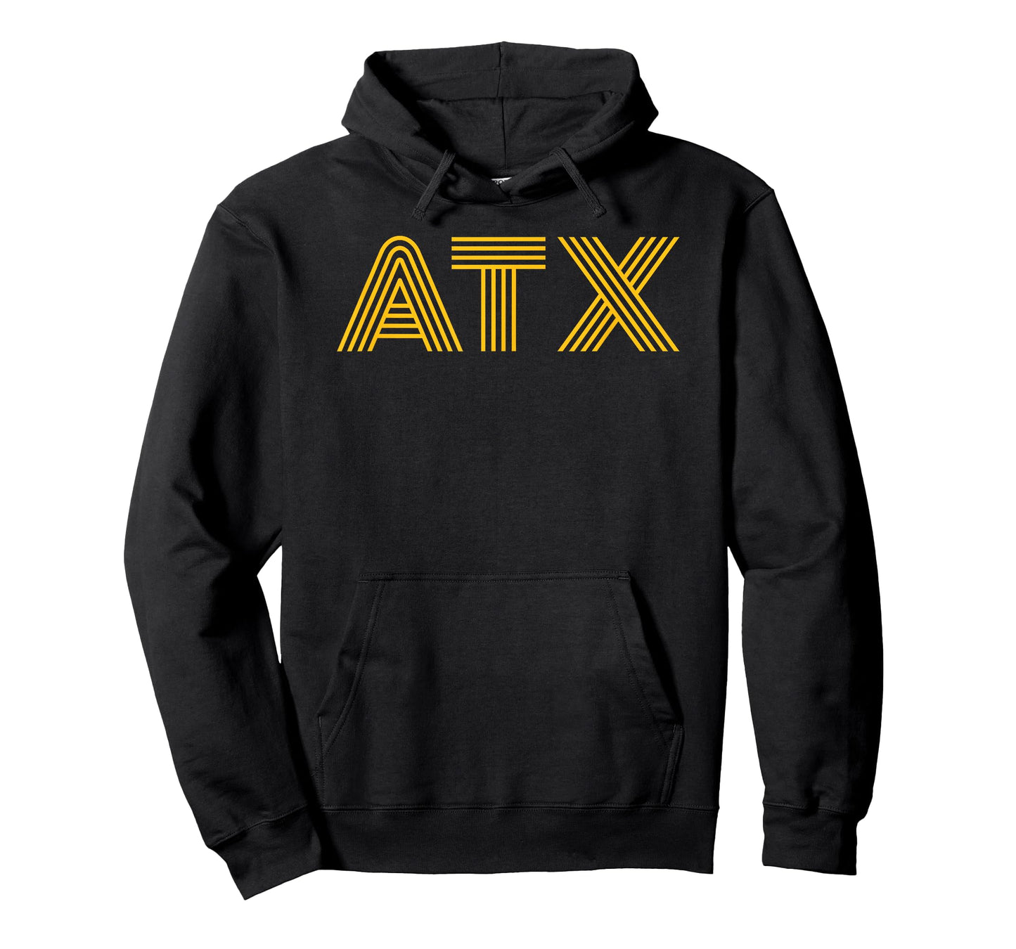 ATX / Austin TX Retro Design In Sunshine Yellow T-Shirt