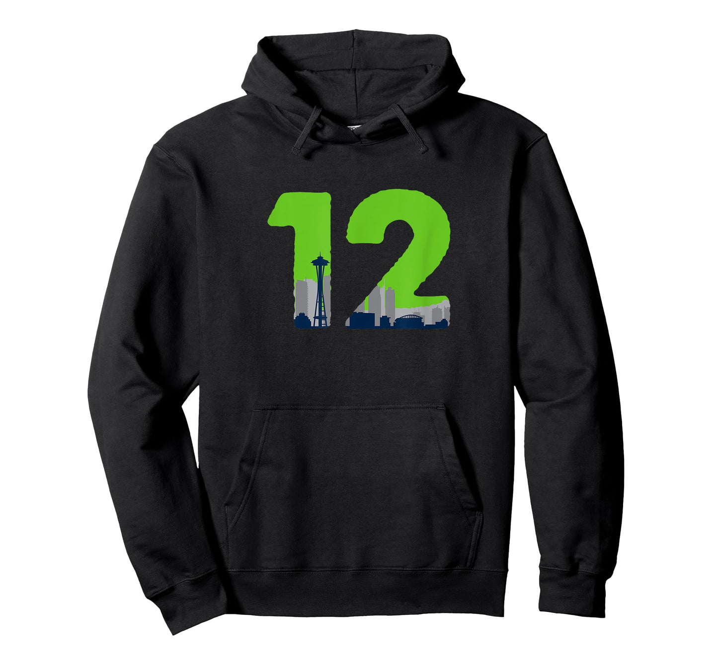 12 Seattle Sports Fan Skyline T-Shirt T-Shirt