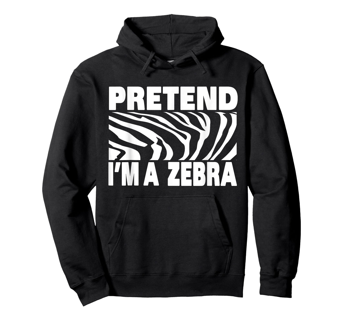 Pretend I'm Zebra Funny Eazy Cute Halloween Costume T-Shirt