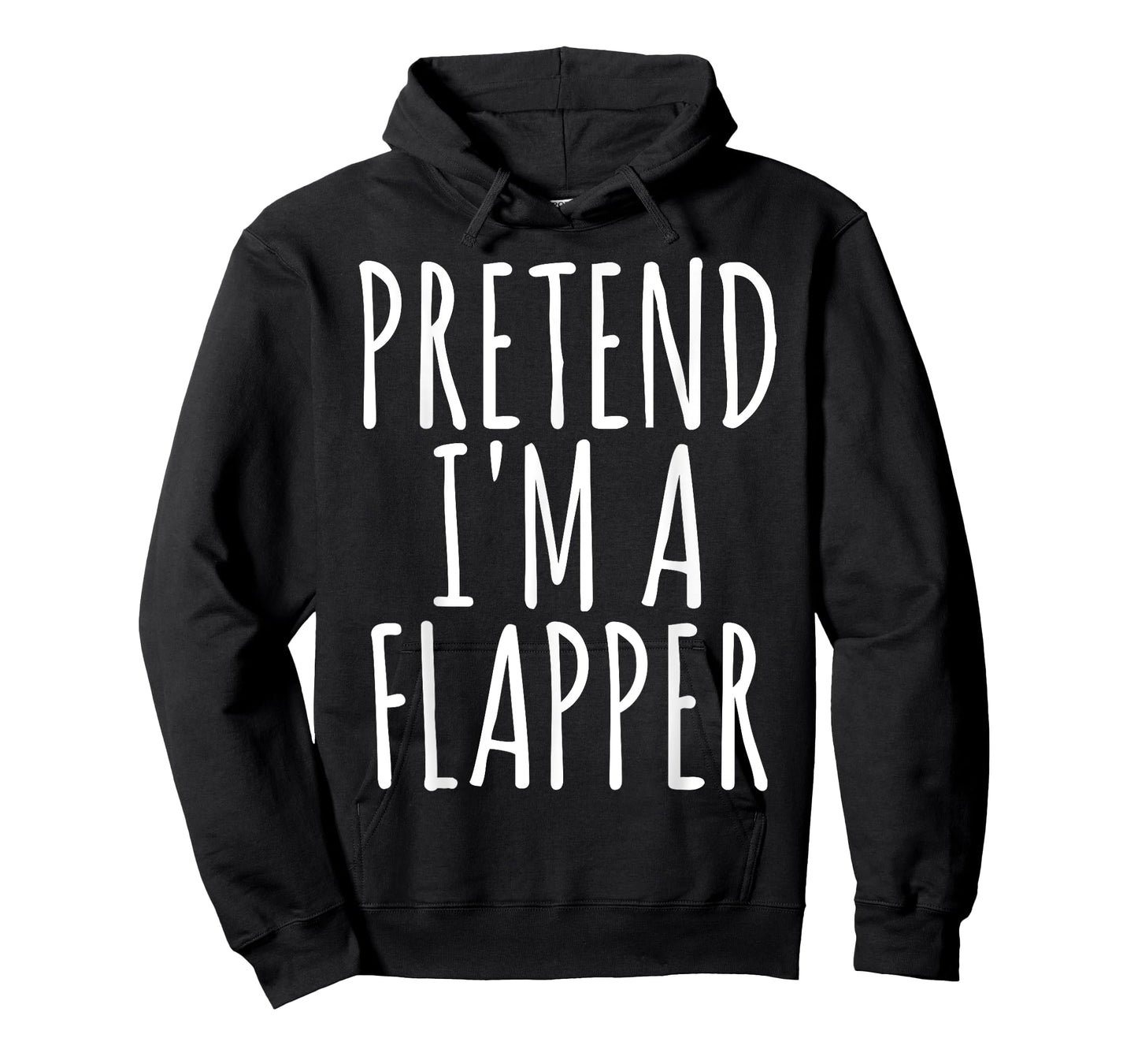 Lazy Easy Funny Halloween Costume Pretend I'm A Flapper T-Shirt Small