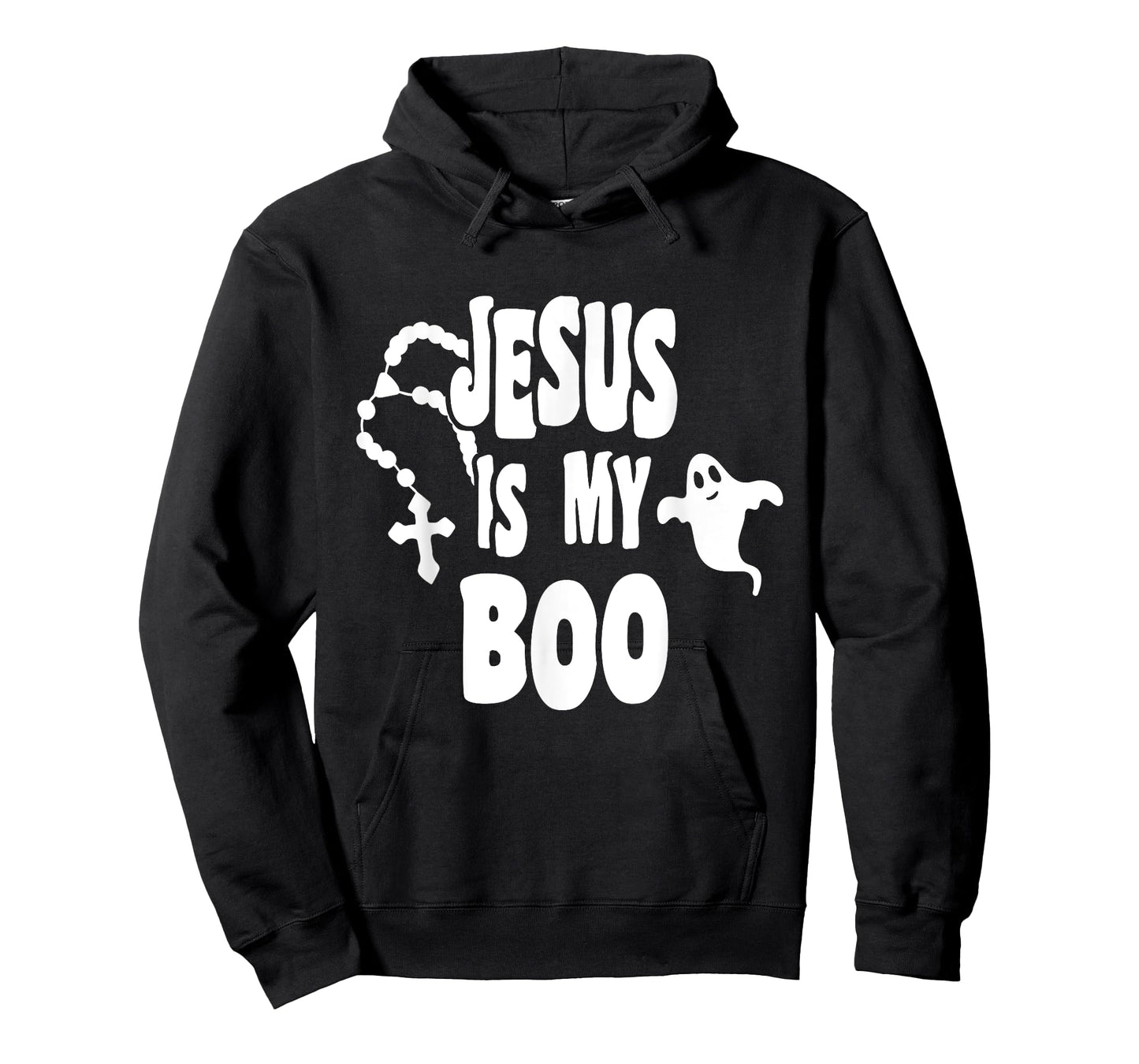 Jesus Is My Boo Ghost Christian Funny Halloween Retro Groovy T-Shirt