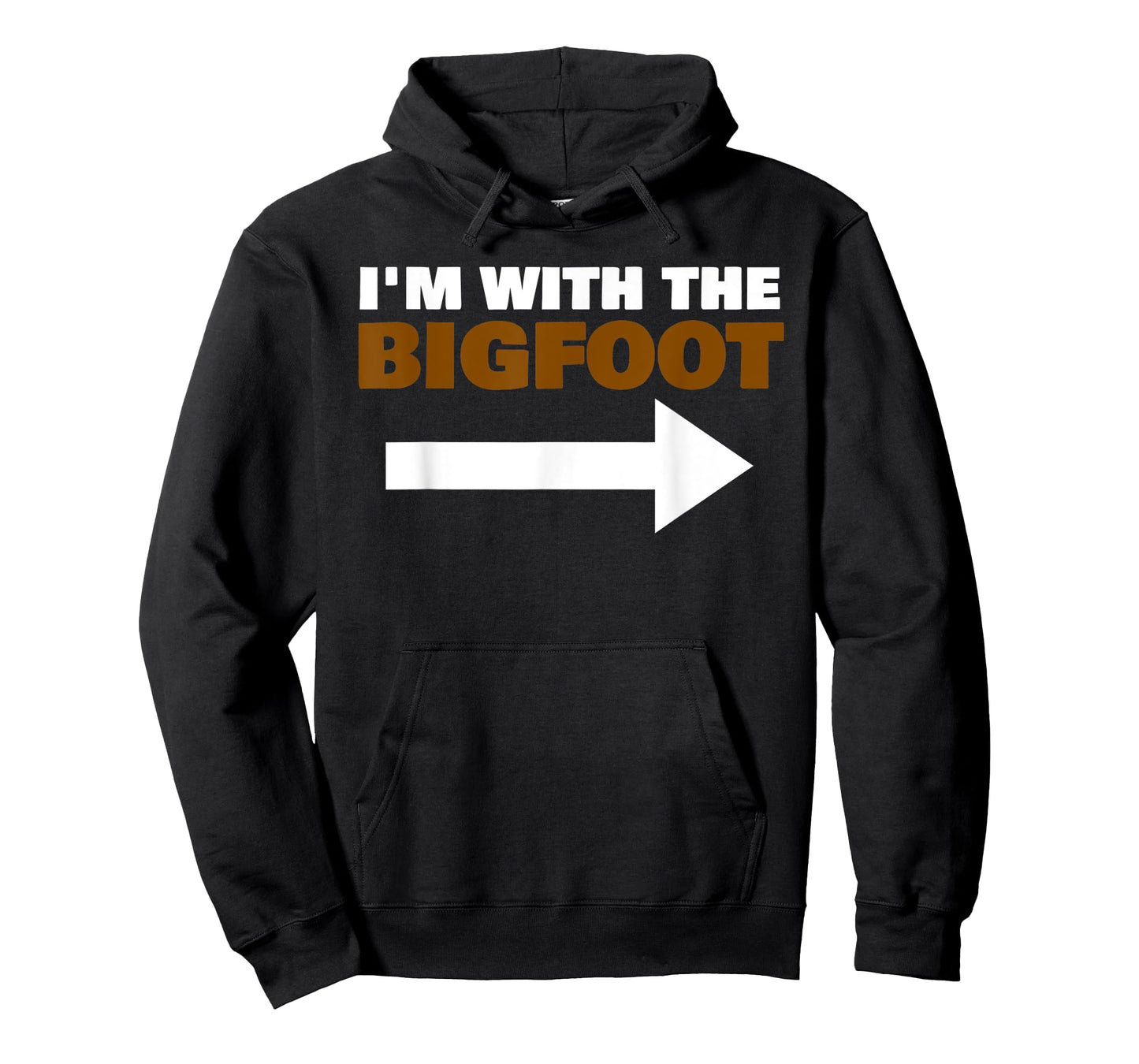 I'm With The Bigfoot Fun Matching Halloween Couple Costume T-Shirt