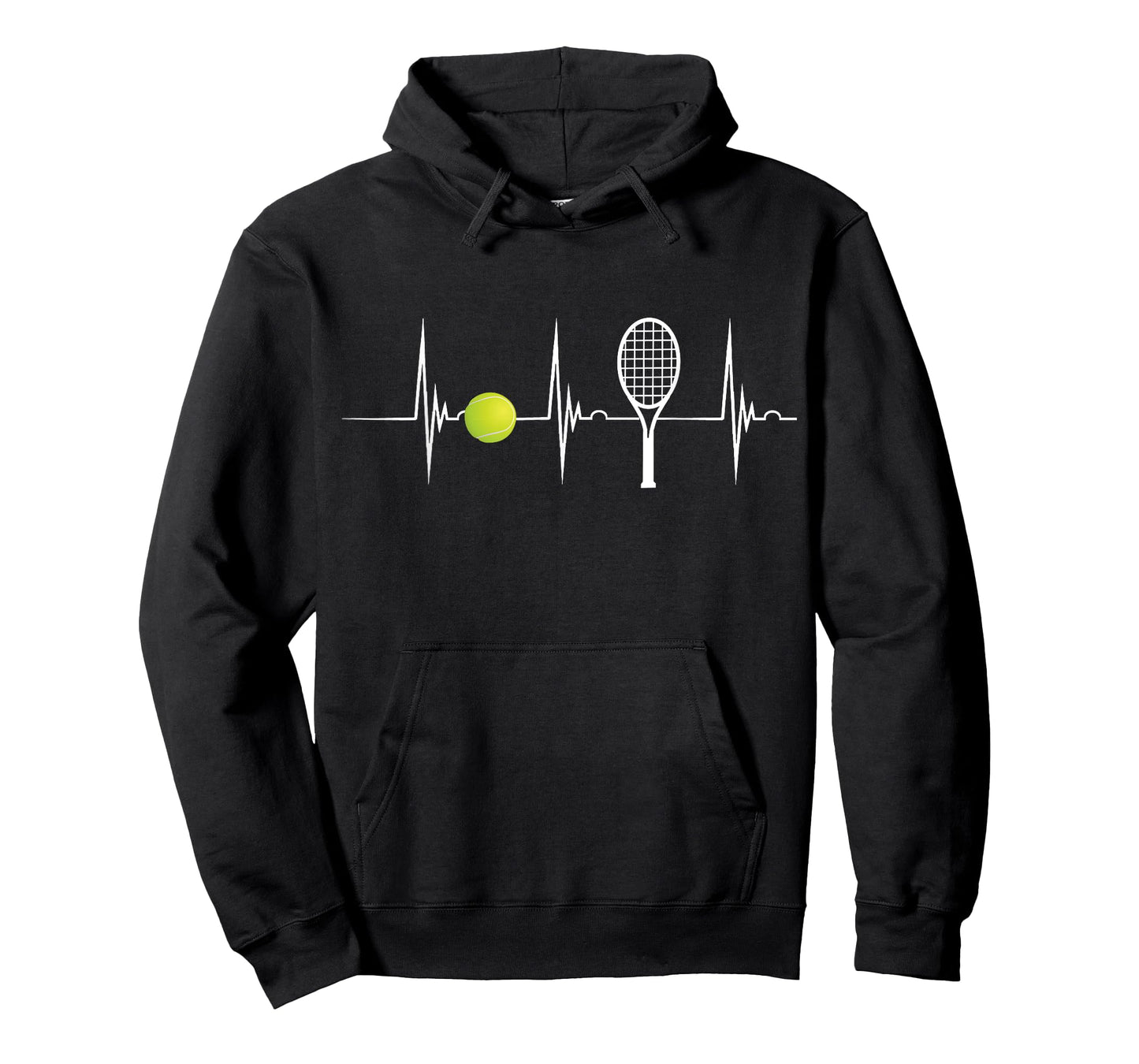 Tennis Lover Tennis Heartbeat EKG Pulse Racket Sport T-Shirt