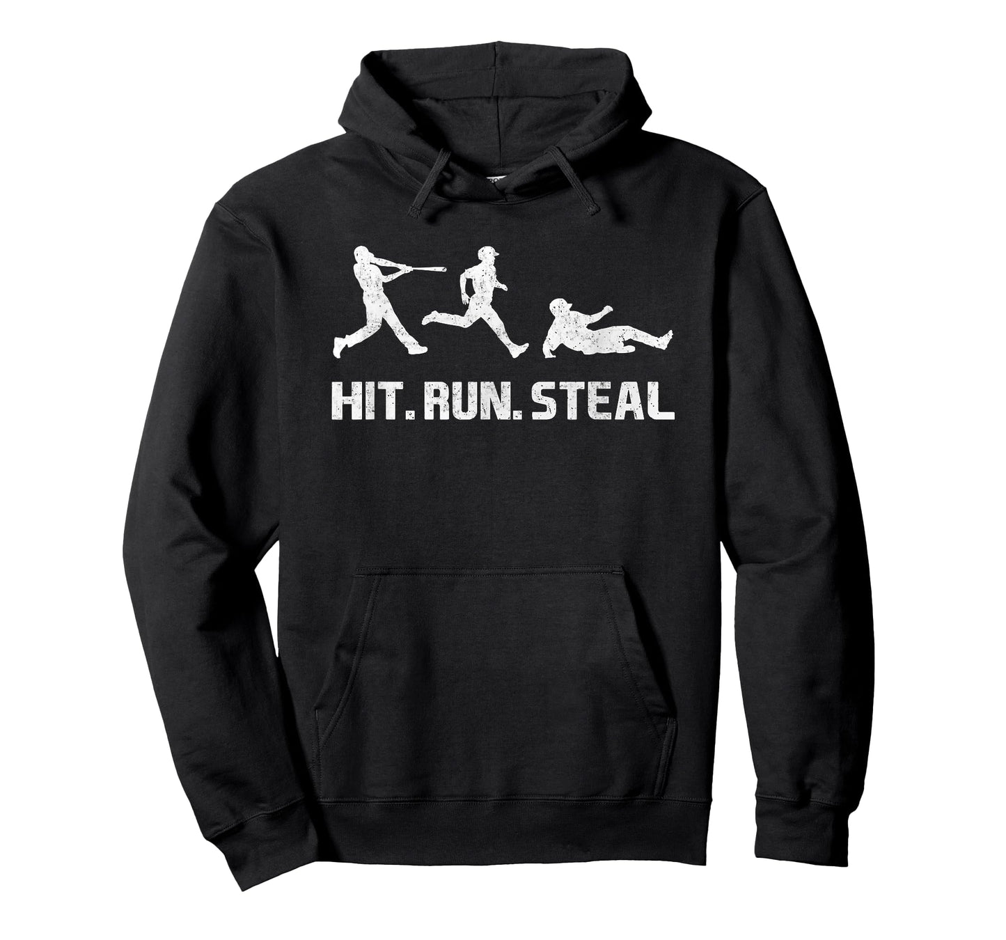 Hit, Run and Steal! Funny Baseball Player T-Shirt