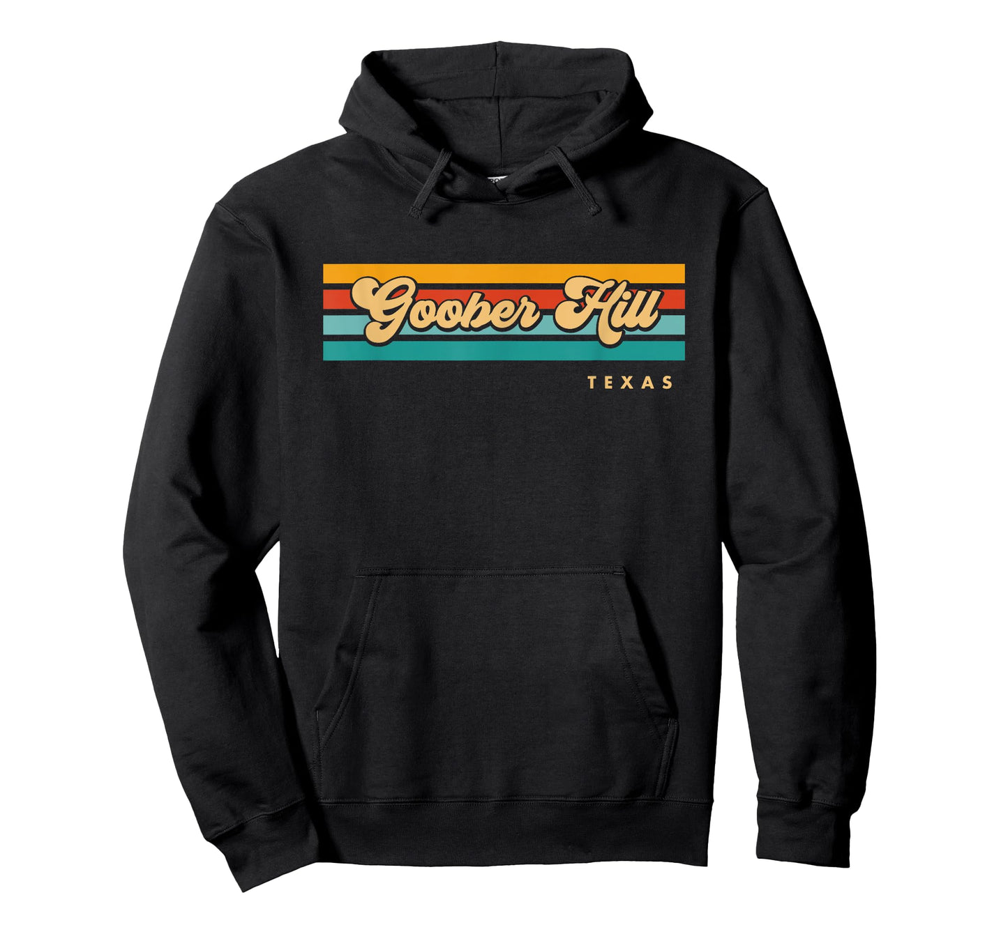 Vintage Sunset Stripes Goober Hill, Texas T-Shirt