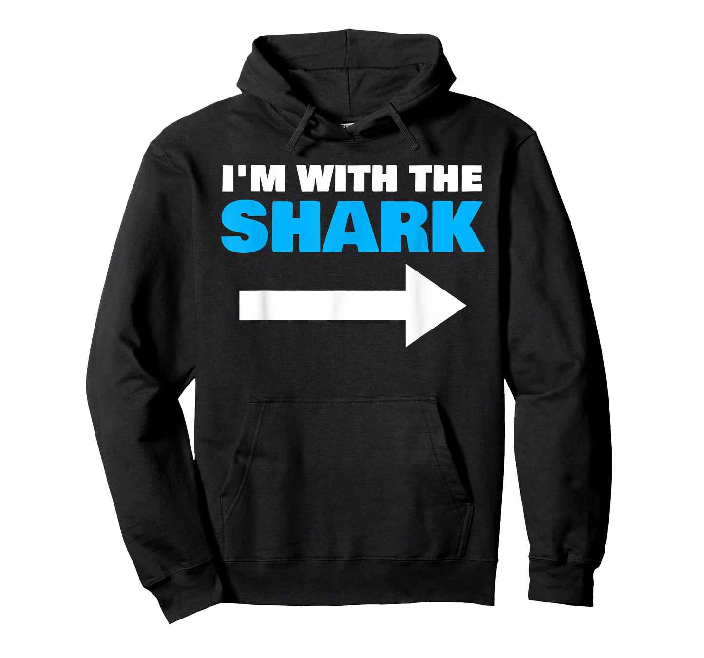 I'm With The Shark Fun Matching Halloween Couple Costume T-Shirt