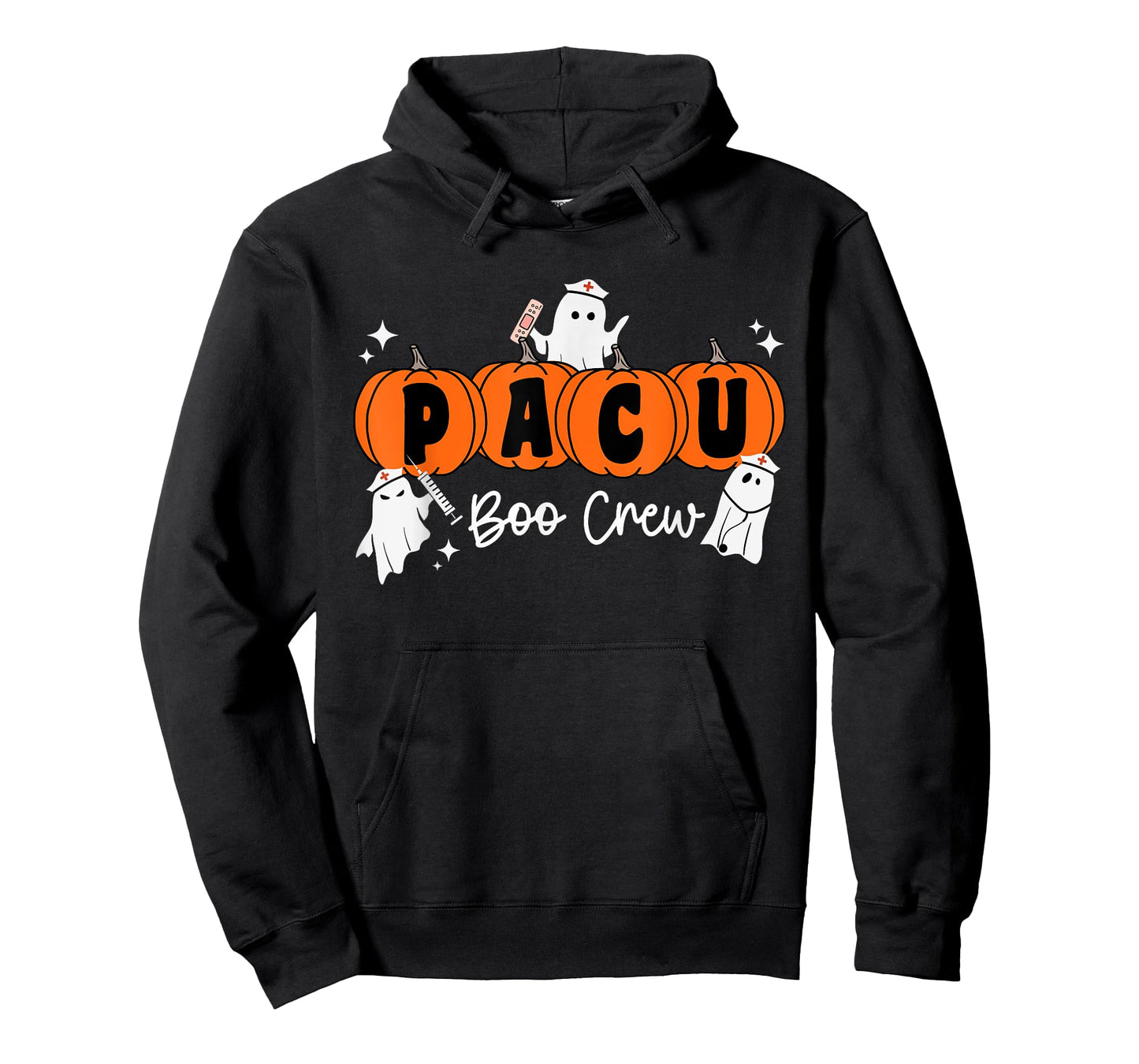 Pacu Boo Crew Ghost Pumpkin For PACU Nurse Halloween T-Shirt